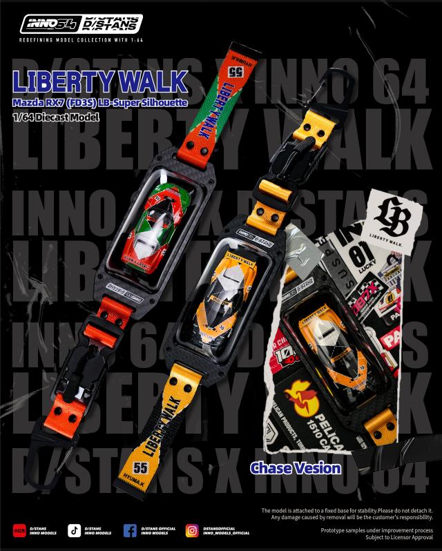 Load image into Gallery viewer, INNO64 - LB-Super Silhouette FD3S 1/64 Scale Diecast Model Cars (IN64-DSTANDS-LB-FD3S)
