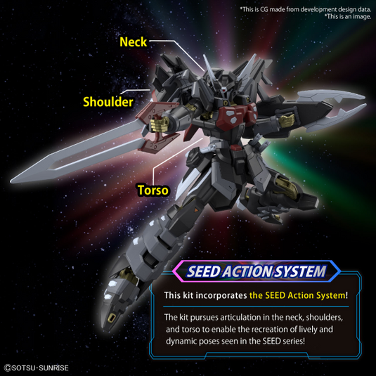High Grade Gundam SEED Freedom 1/144 - Black Knight Squad Shi-ve.A