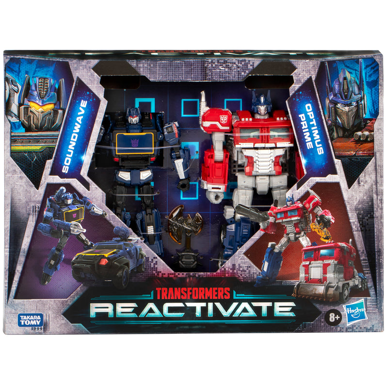 Load image into Gallery viewer, Transformers: Reactivate - Optimus Prime VS Soundwave 2 Pack
