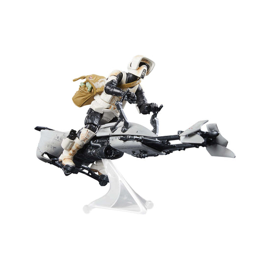 Hasbro - Star Wars The Vintage Collection - Speeder Bike Scout Trooper and Grogu 3 3/4-Inch Action Figure