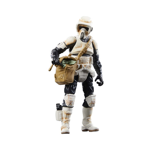 Hasbro - Star Wars The Vintage Collection - Speeder Bike Scout Trooper and Grogu 3 3/4-Inch Action Figure