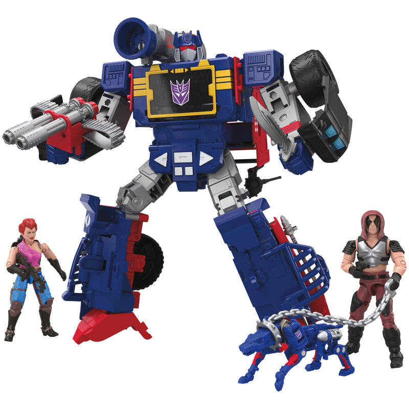Load image into Gallery viewer, Transformers Collaborative - G.I. Joe Mash-Up - Soundwave Dreadnok Thunder Machine, Zartan &amp; Zarana

