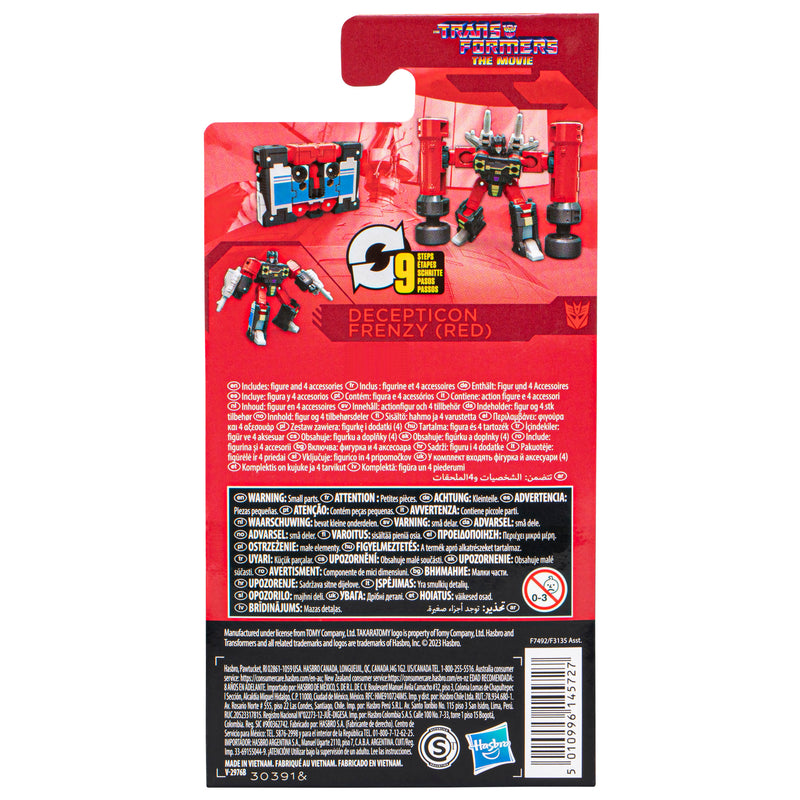 Load image into Gallery viewer, Transformers Studio Series 86 - The Transformers: The Movie Core Class Frenzy (Red)
