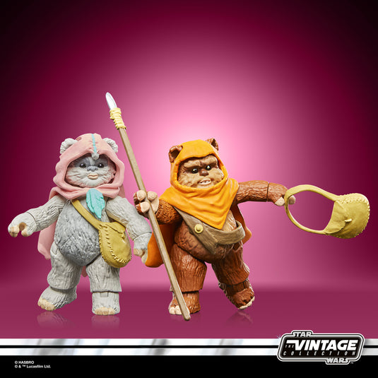 Hasbro - Star Wars The Vintage Collection - Wicket and Kneesaa 3 3/4-Inch Action Figures