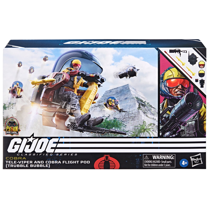 Load image into Gallery viewer, G.I. Joe Classified Series - Python Patrol Tele-Viper and Cobra Flight Pod (Trubble Bubble) Vehicle
