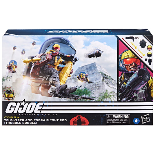 G.I. Joe Classified Series - Python Patrol Tele-Viper and Cobra Flight Pod (Trubble Bubble) Vehicle