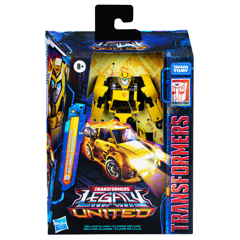 Load image into Gallery viewer, Transformers Generations - Legacy United - Deluxe Class Animated Universe Bumblebee
