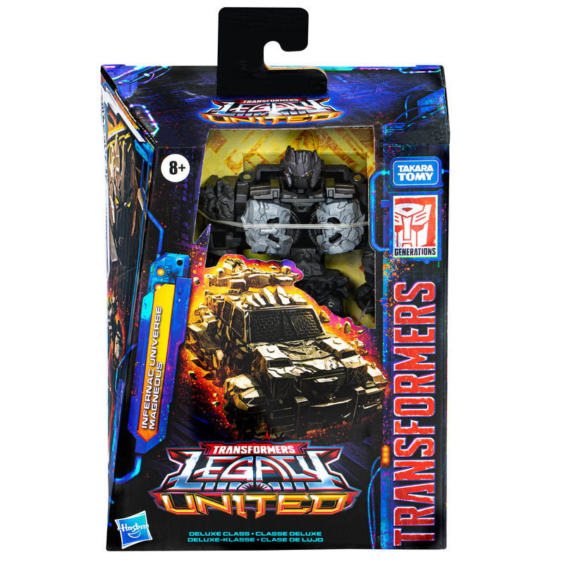 Load image into Gallery viewer, Transformers Generations - Legacy United - Deluxe Class Infernac Universe Magneous
