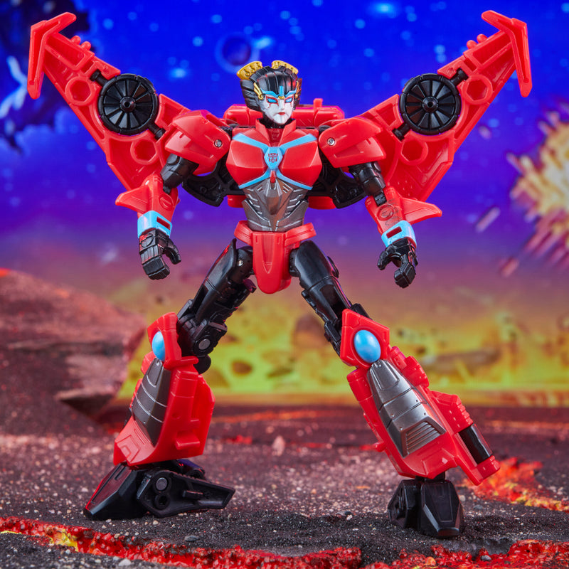 Load image into Gallery viewer, Transformers Generations - Legacy United - Deluxe Class Cyberverse Universe Windblade
