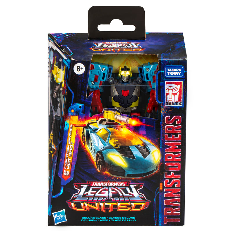 Load image into Gallery viewer, Transformers Generations - Legacy United - Deluxe Class Cybertron Universe Hot Shot
