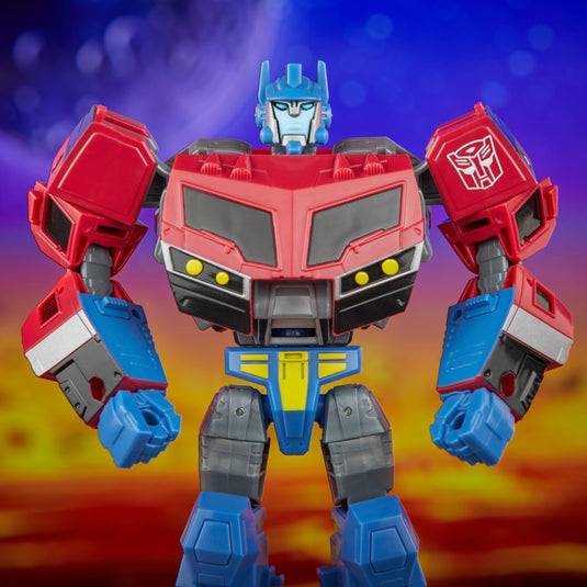 Transformers animated optimus prime toys discount