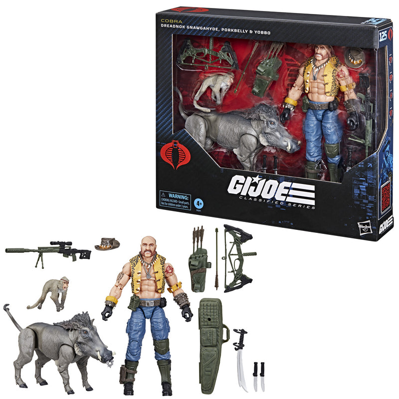 Load image into Gallery viewer, G.I. Joe Classified Series - Dreadnok Gnawgahyde and pets Porkbelly &amp; Yobbo
