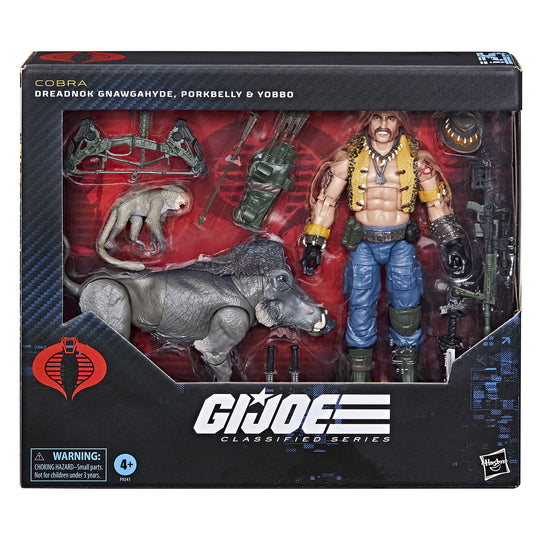 G.I. Joe Classified Series - Dreadnok Gnawgahyde and pets Porkbelly & Yobbo