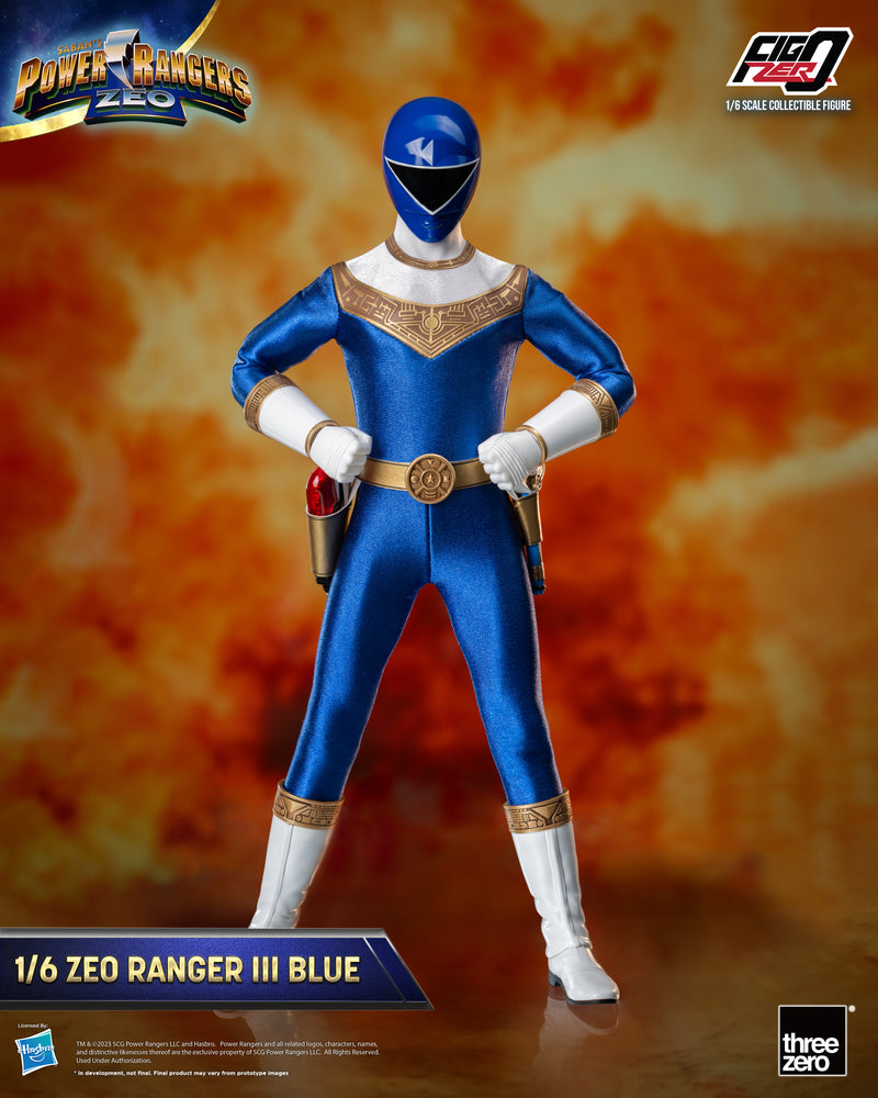 Load image into Gallery viewer, Threezero - FigZero Power Rangers Zeo - Zeo Ranger III Blue
