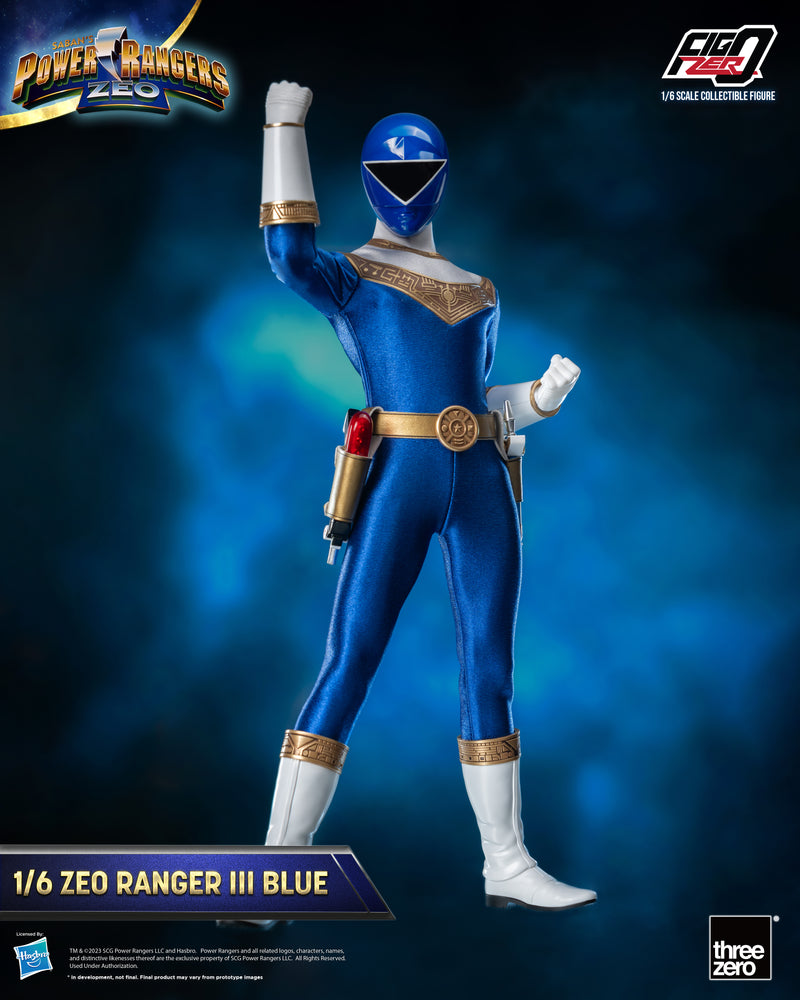 Load image into Gallery viewer, Threezero - FigZero Power Rangers Zeo - Zeo Ranger III Blue
