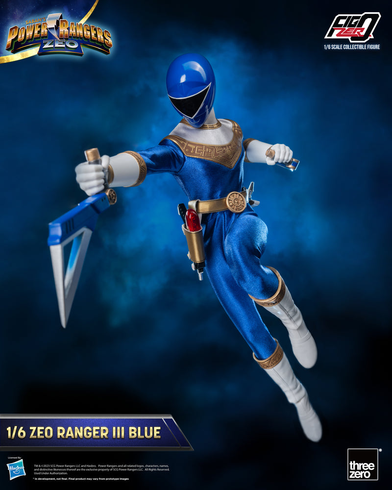 Load image into Gallery viewer, Threezero - FigZero Power Rangers Zeo - Zeo Ranger III Blue
