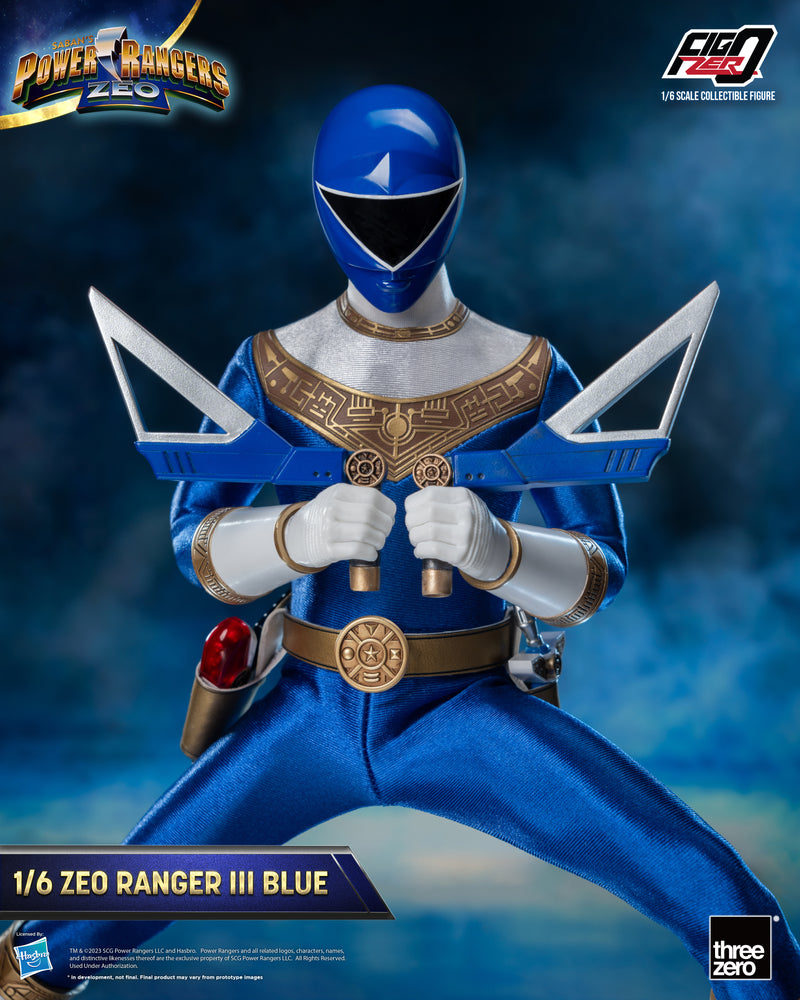 Load image into Gallery viewer, Threezero - FigZero Power Rangers Zeo - Zeo Ranger III Blue
