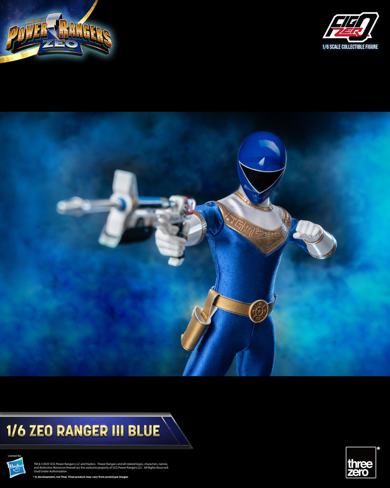 Load image into Gallery viewer, Threezero - FigZero Power Rangers Zeo - Zeo Ranger III Blue
