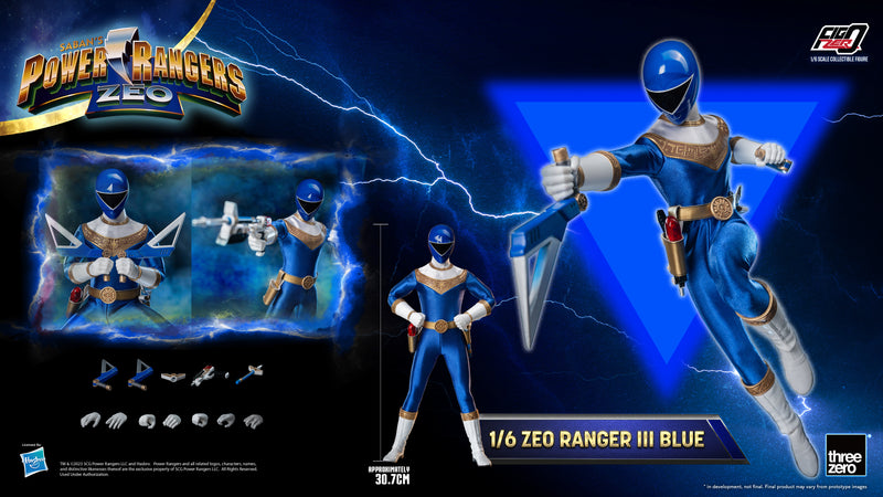 Load image into Gallery viewer, Threezero - FigZero Power Rangers Zeo - Zeo Ranger III Blue
