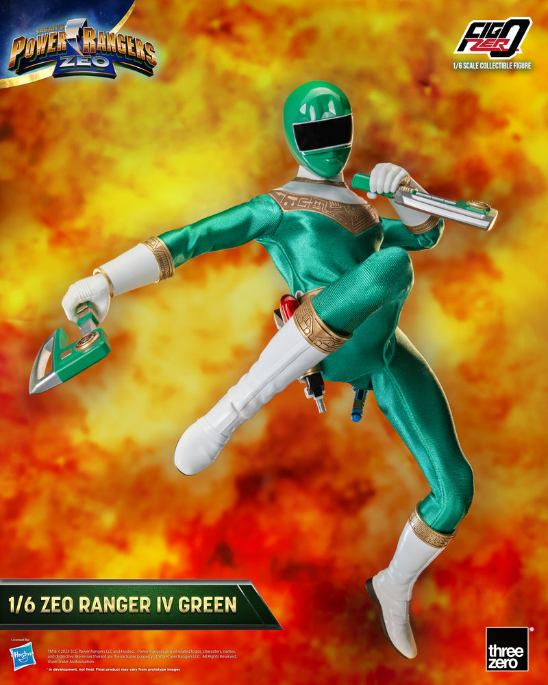 Load image into Gallery viewer, Threezero - FigZero Power Rangers Zeo - Zeo Ranger IV Green
