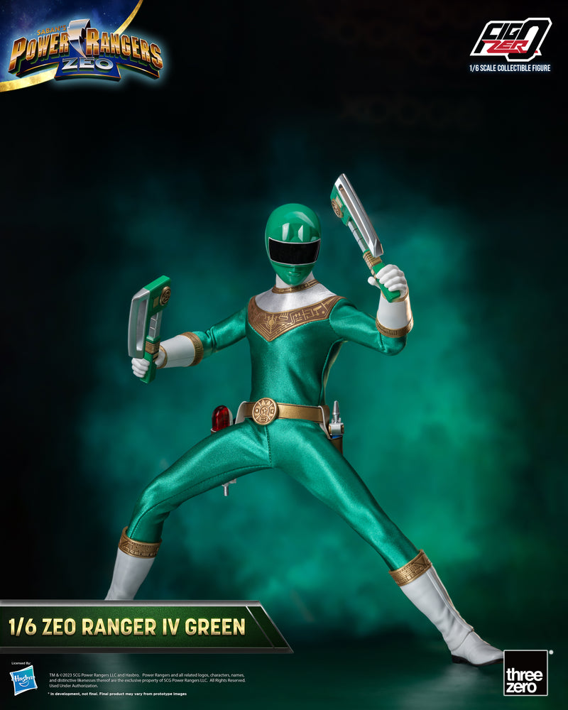 Load image into Gallery viewer, Threezero - FigZero Power Rangers Zeo - Zeo Ranger IV Green
