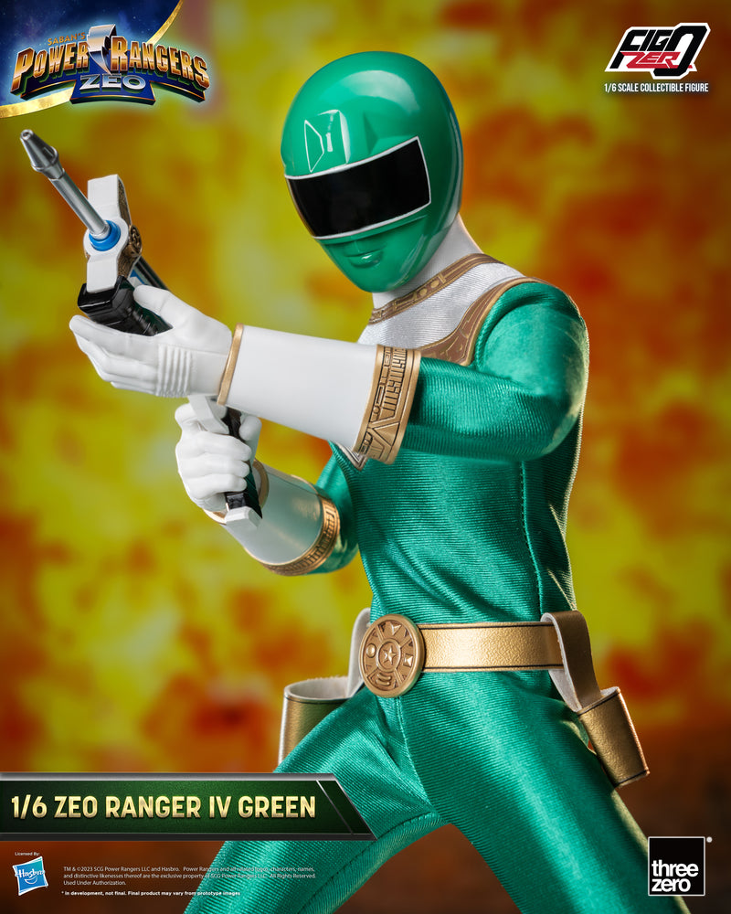 Load image into Gallery viewer, Threezero - FigZero Power Rangers Zeo - Zeo Ranger IV Green
