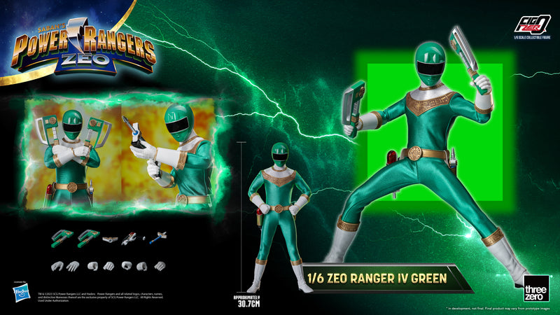 Load image into Gallery viewer, Threezero - FigZero Power Rangers Zeo - Zeo Ranger IV Green
