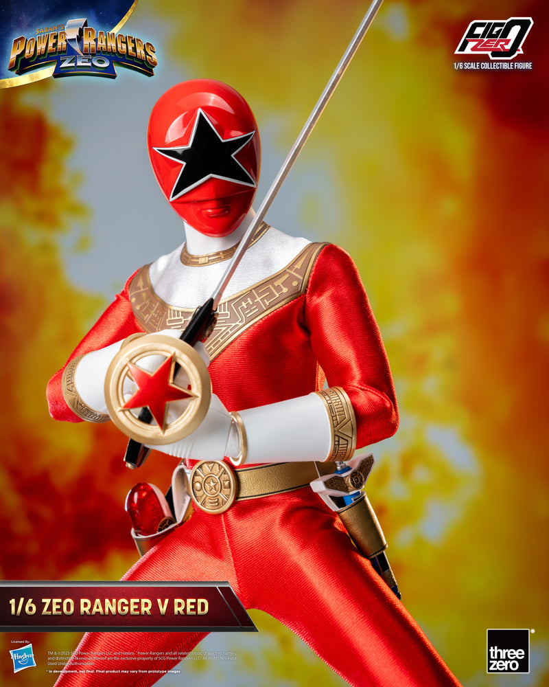 Load image into Gallery viewer, Threezero - FigZero Power Rangers Zeo - Zeo Ranger V Red
