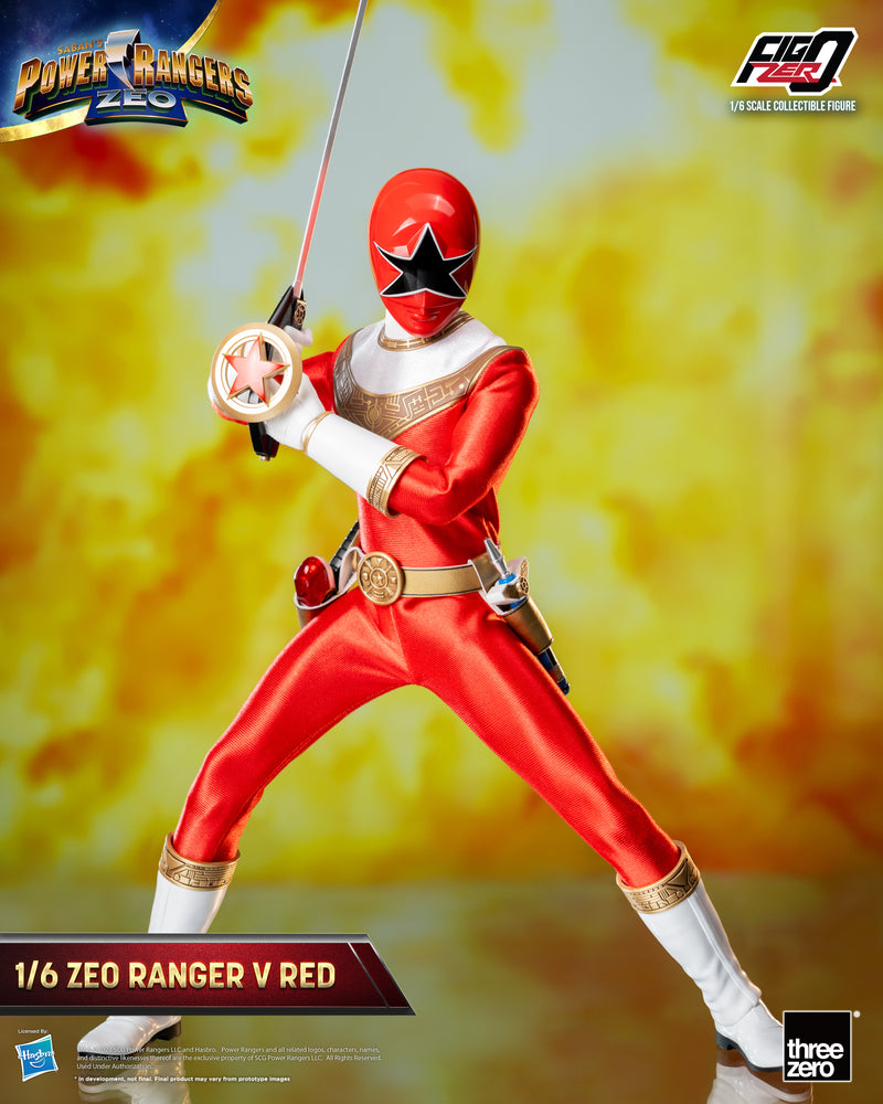 Load image into Gallery viewer, Threezero - FigZero Power Rangers Zeo - Zeo Ranger V Red
