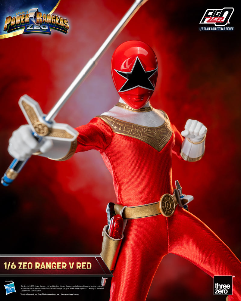 Load image into Gallery viewer, Threezero - FigZero Power Rangers Zeo - Zeo Ranger V Red
