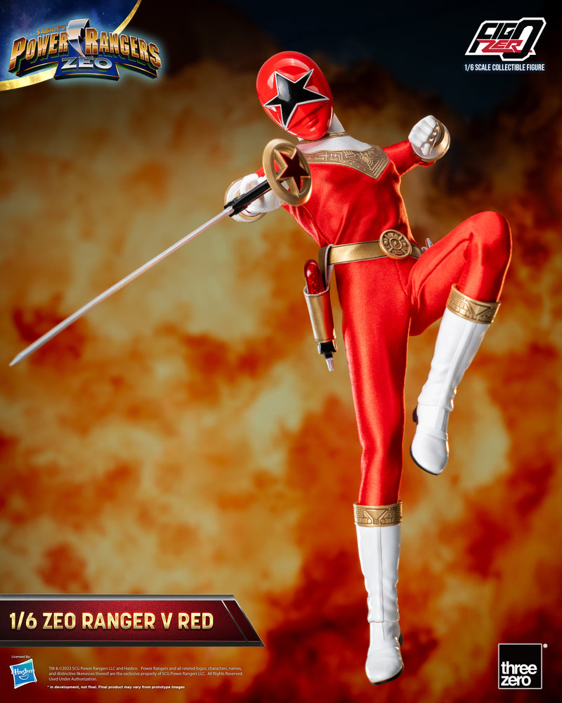 Load image into Gallery viewer, Threezero - FigZero Power Rangers Zeo - Zeo Ranger V Red
