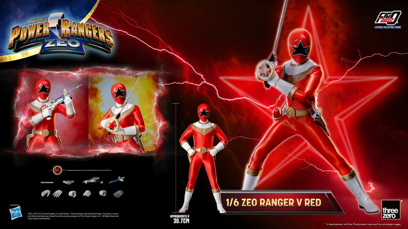 Load image into Gallery viewer, Threezero - FigZero Power Rangers Zeo - Zeo Ranger V Red
