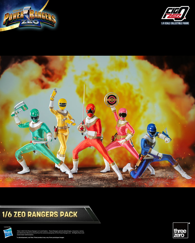 Load image into Gallery viewer, Threezero - FigZero Power Rangers Zeo - Zeo Rangers Pack
