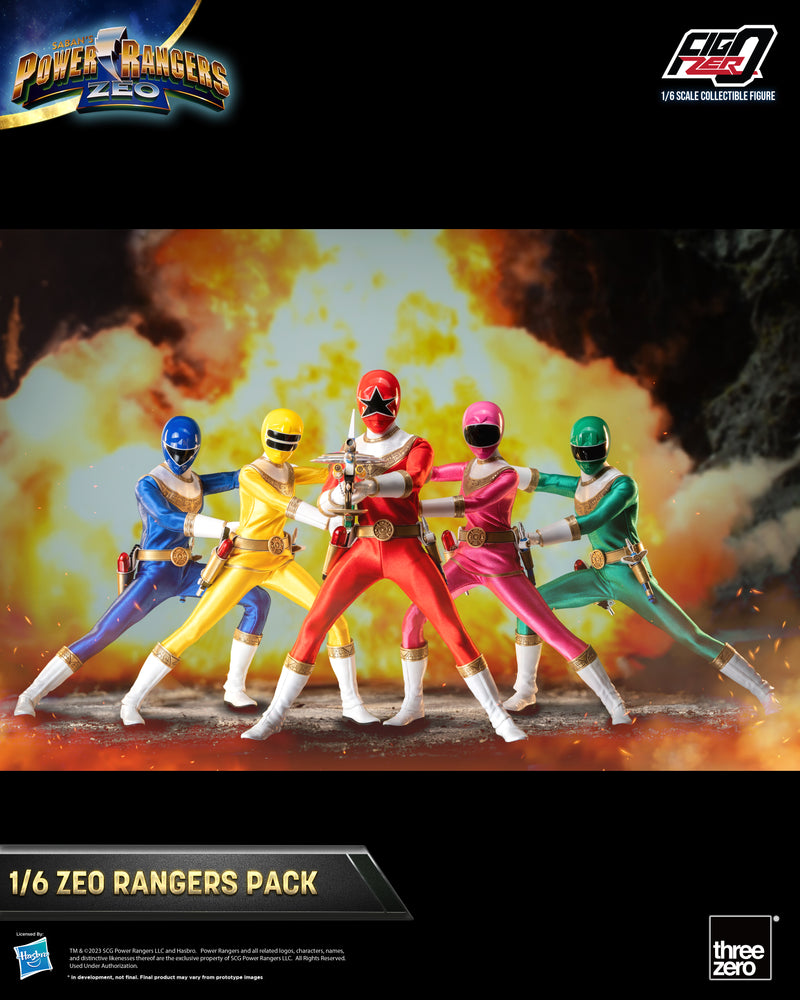 Load image into Gallery viewer, Threezero - FigZero Power Rangers Zeo - Zeo Rangers Pack
