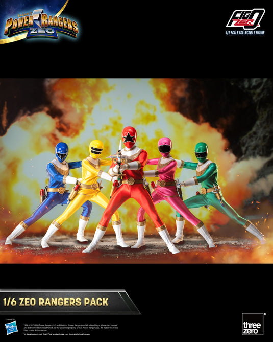 Threezero - FigZero Power Rangers Zeo - Zeo Rangers Pack