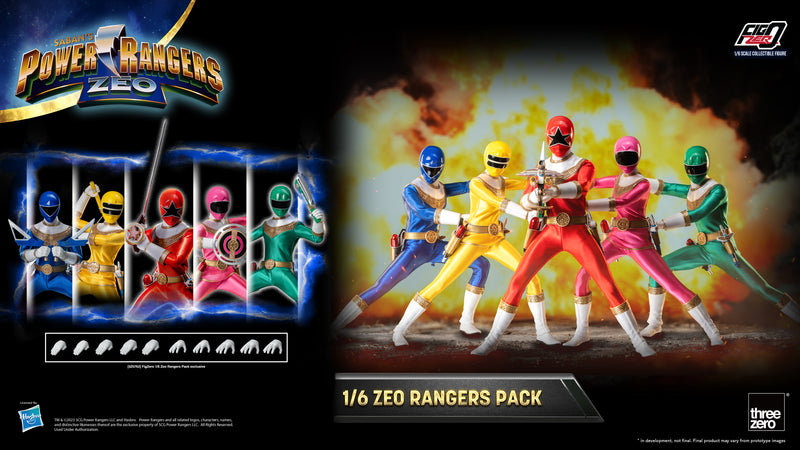 Load image into Gallery viewer, Threezero - FigZero Power Rangers Zeo - Zeo Rangers Pack
