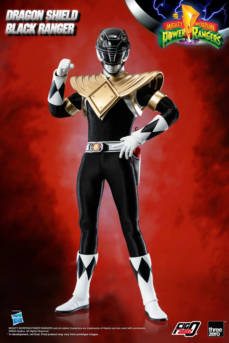 Load image into Gallery viewer, Threezero - FigZero Mighty Morphin Power Rangers - Dragon Shield Black Ranger
