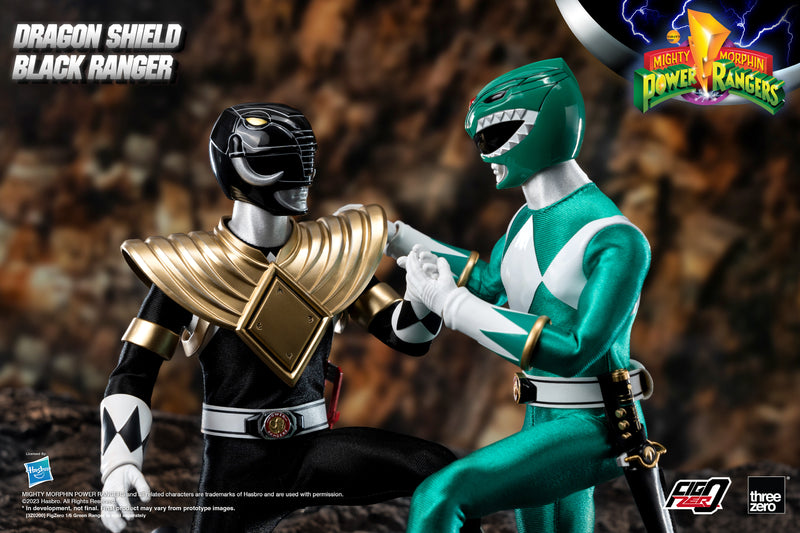 Load image into Gallery viewer, Threezero - FigZero Mighty Morphin Power Rangers - Dragon Shield Black Ranger
