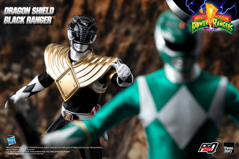 Load image into Gallery viewer, Threezero - FigZero Mighty Morphin Power Rangers - Dragon Shield Black Ranger
