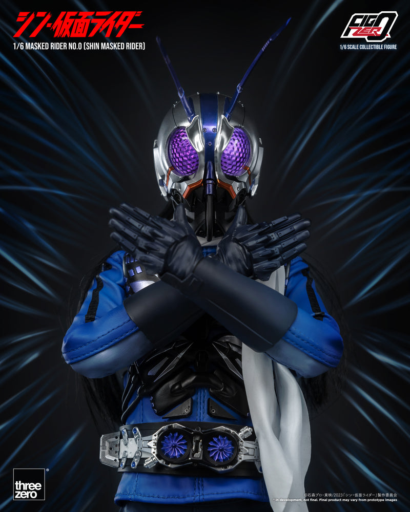 Load image into Gallery viewer, Threezero - FigZero Shin Masked Rider - Masked Rider No. 0
