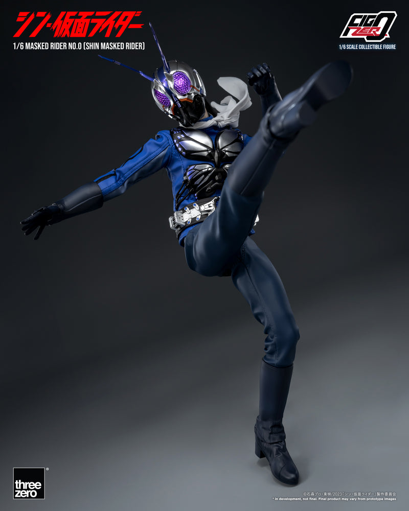 Load image into Gallery viewer, Threezero - FigZero Shin Masked Rider - Masked Rider No. 0
