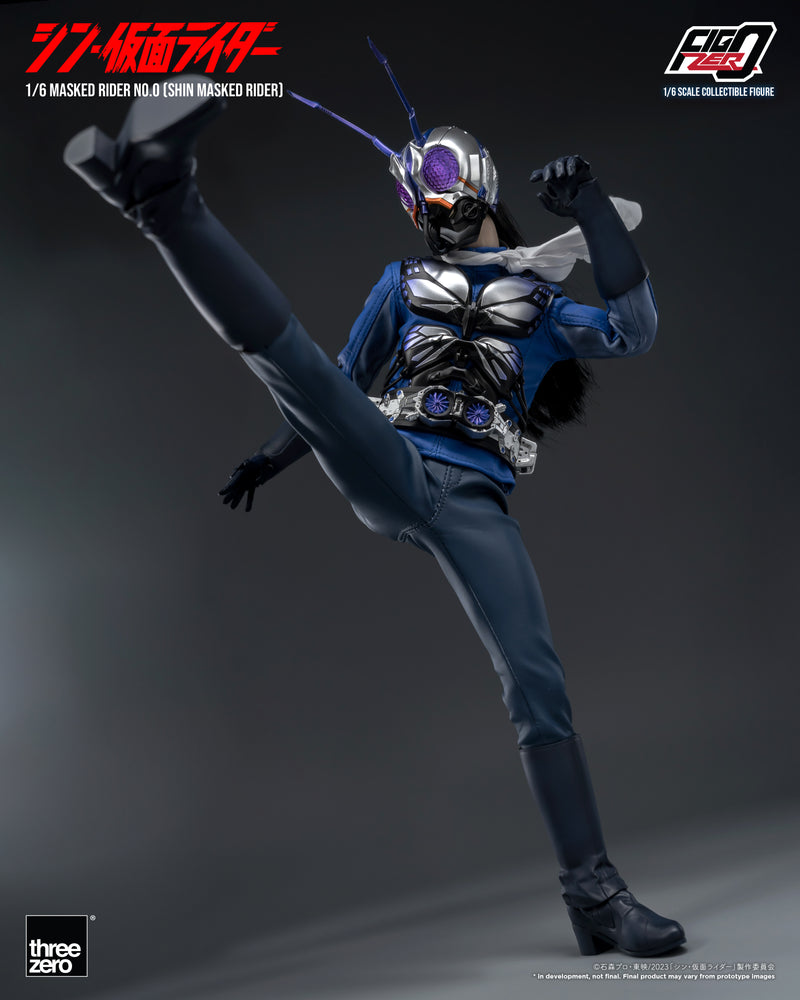 Load image into Gallery viewer, Threezero - FigZero Shin Masked Rider - Masked Rider No. 0
