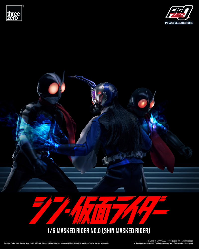 Load image into Gallery viewer, Threezero - FigZero Shin Masked Rider - Masked Rider No. 0
