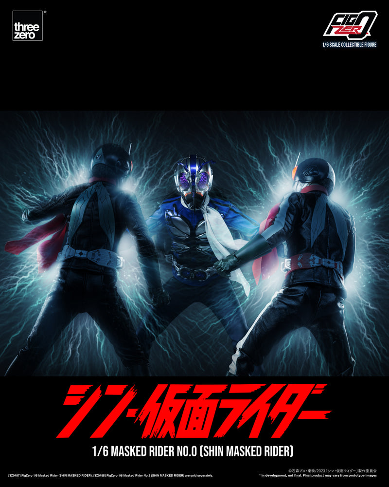 Load image into Gallery viewer, Threezero - FigZero Shin Masked Rider - Masked Rider No. 0
