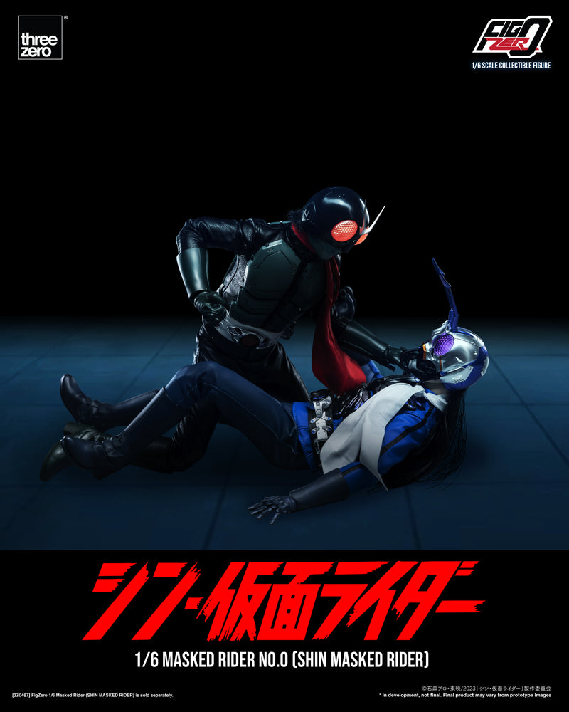 Load image into Gallery viewer, Threezero - FigZero Shin Masked Rider - Masked Rider No. 0
