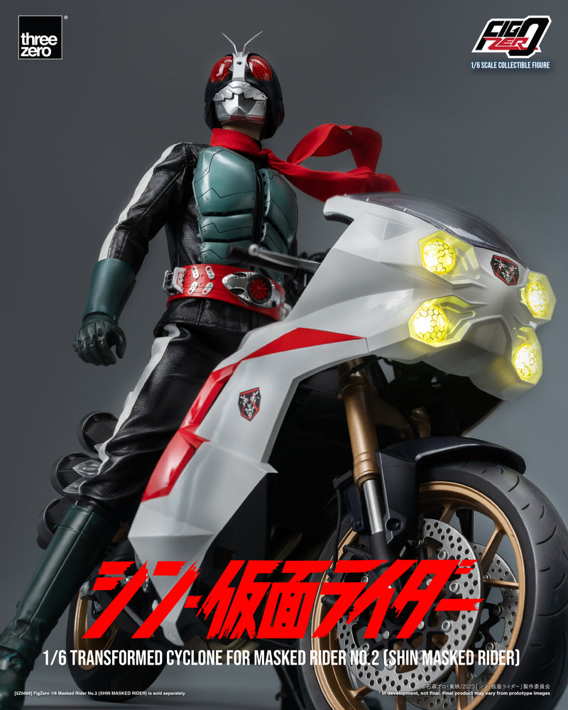 Load image into Gallery viewer, Threezero - FigZero Shin Masked Rider - Transformed Cyclone for Masked Rider No. 2
