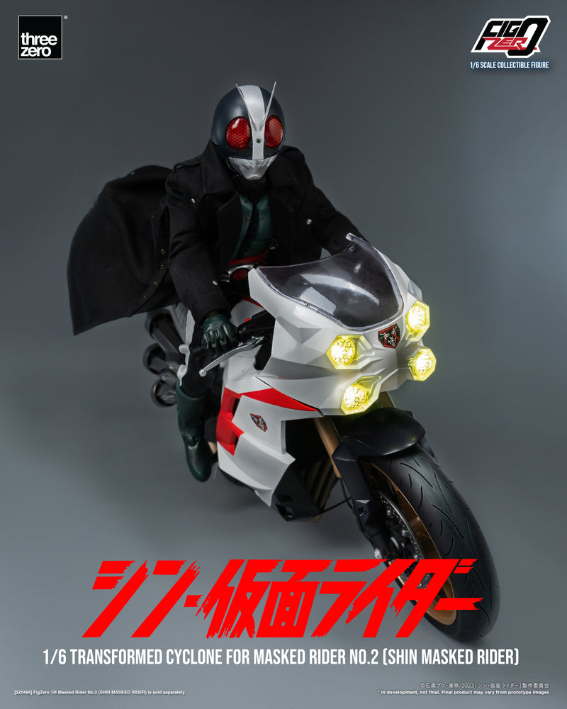 Load image into Gallery viewer, Threezero - FigZero Shin Masked Rider - Transformed Cyclone for Masked Rider No. 2
