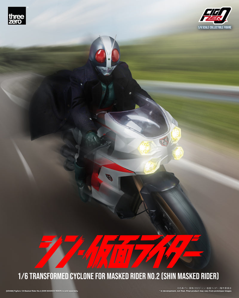 Load image into Gallery viewer, Threezero - FigZero Shin Masked Rider - Transformed Cyclone for Masked Rider No. 2
