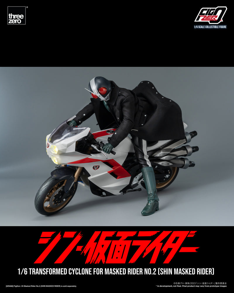 Load image into Gallery viewer, Threezero - FigZero Shin Masked Rider - Transformed Cyclone for Masked Rider No. 2
