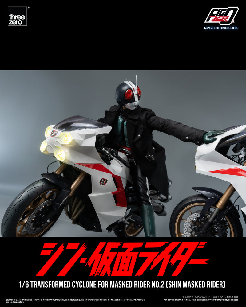 Load image into Gallery viewer, Threezero - FigZero Shin Masked Rider - Transformed Cyclone for Masked Rider No. 2
